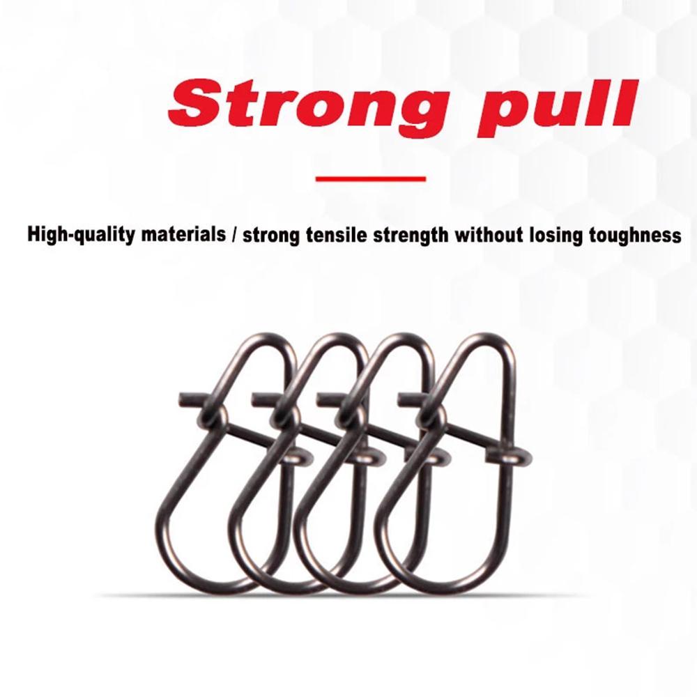 Set 100 Khoen Inox Hình Oval Chia Ngăn Di Động Chất Lượng Cao Tiện Dụng Cho Câu Cá