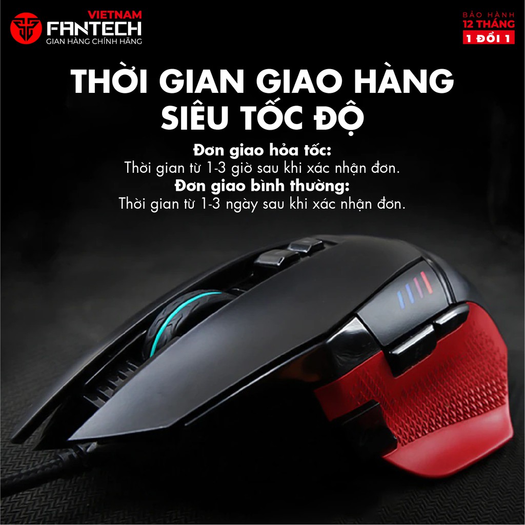 Chuột Gaming Có Dây Fantech X11 DAREDEVIL 8000DPI LED RGB 16,8 Triệu Màu 8 Phím Macro - Hãng Phân Phối Chính Thức