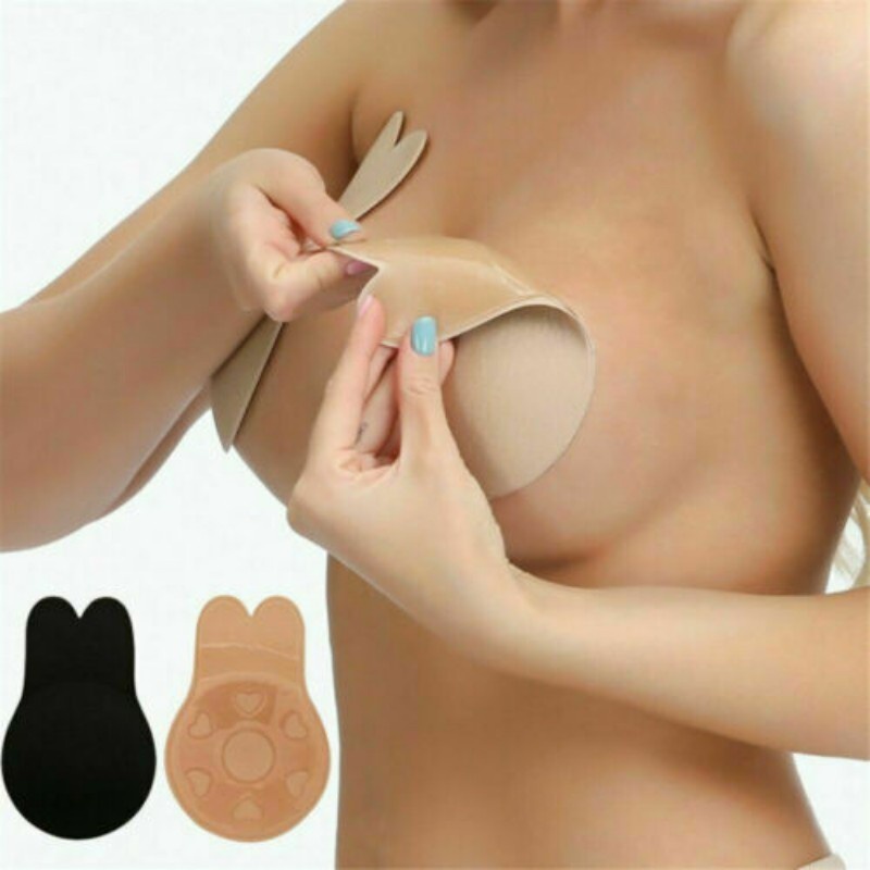 Miếng Dán Nâng Ngực Silicone Hình Tai Thỏ Cho Nữ