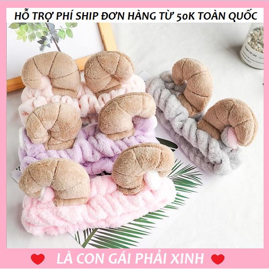 Băng Đô 3D Tai Cừu Dày Mềm Mịn Cao Cấp