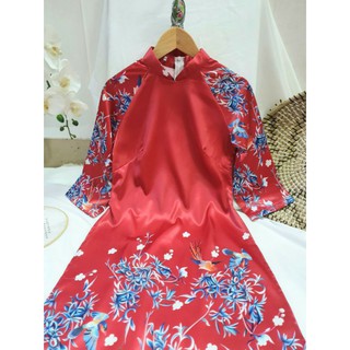 😍Siêu phẩm áo dài cách tân lụa lỳ cao cấp đẹp sang chảnh ❤Freeship❤ Áo dài giá rẻ