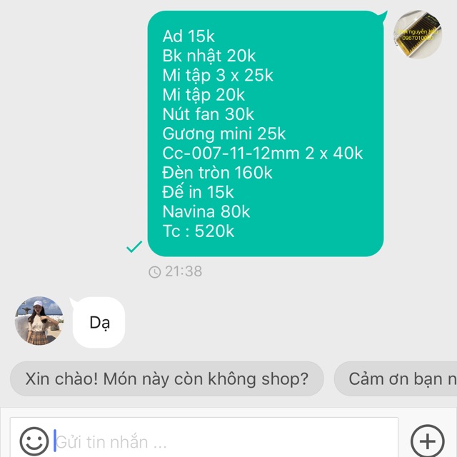 Combo cho bé ngân