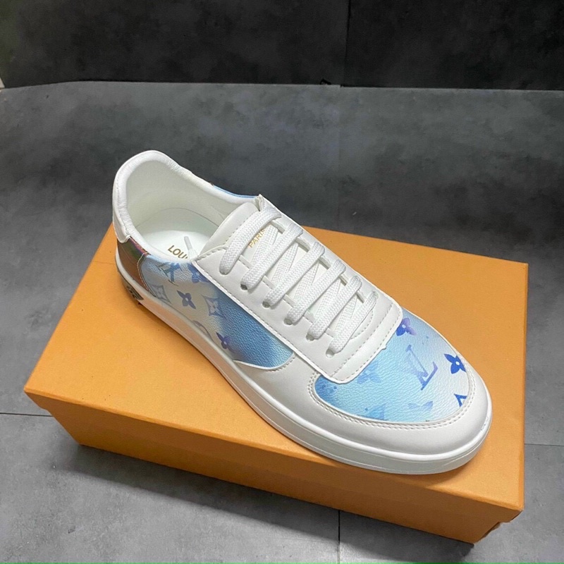 Giày snk lv nam nữ thể thao da lộn đế cao su tăng chiều cao hàng Fullbox.