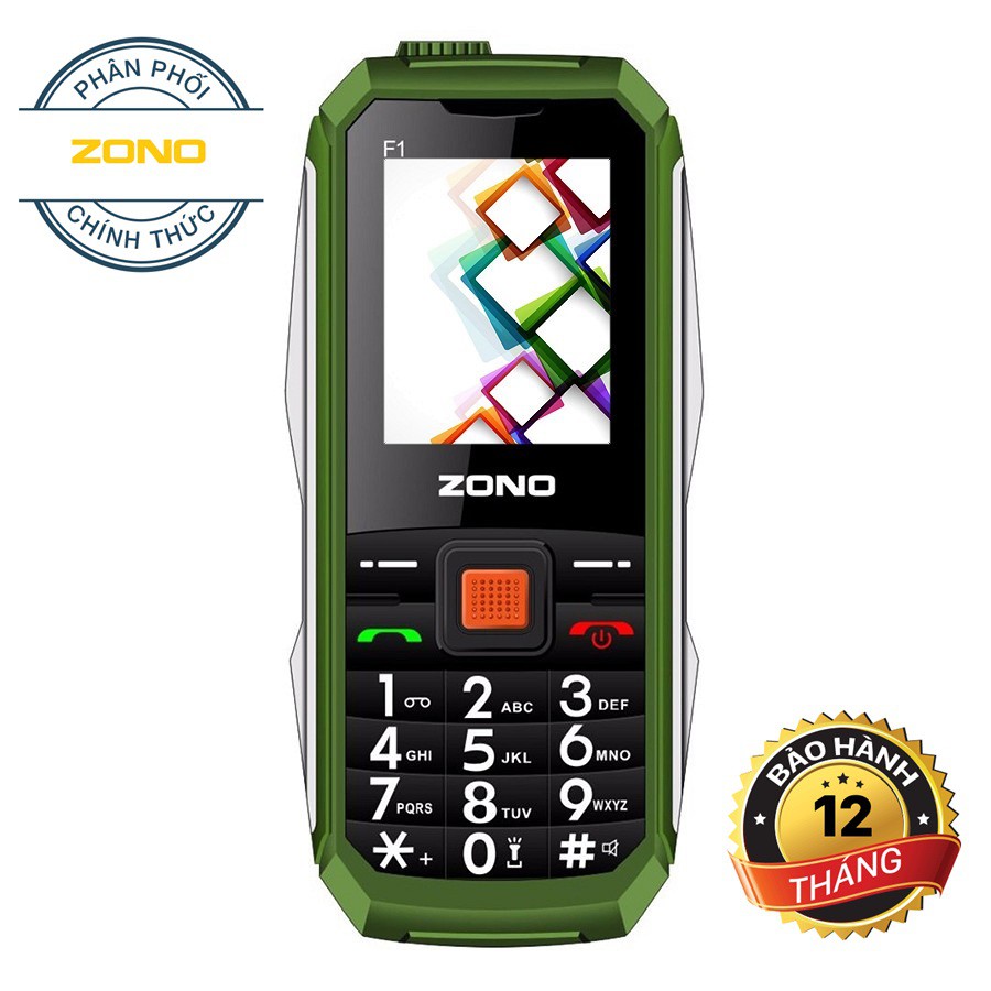 Điện thoại ZONO F1 2 Sim (Xanh lính)