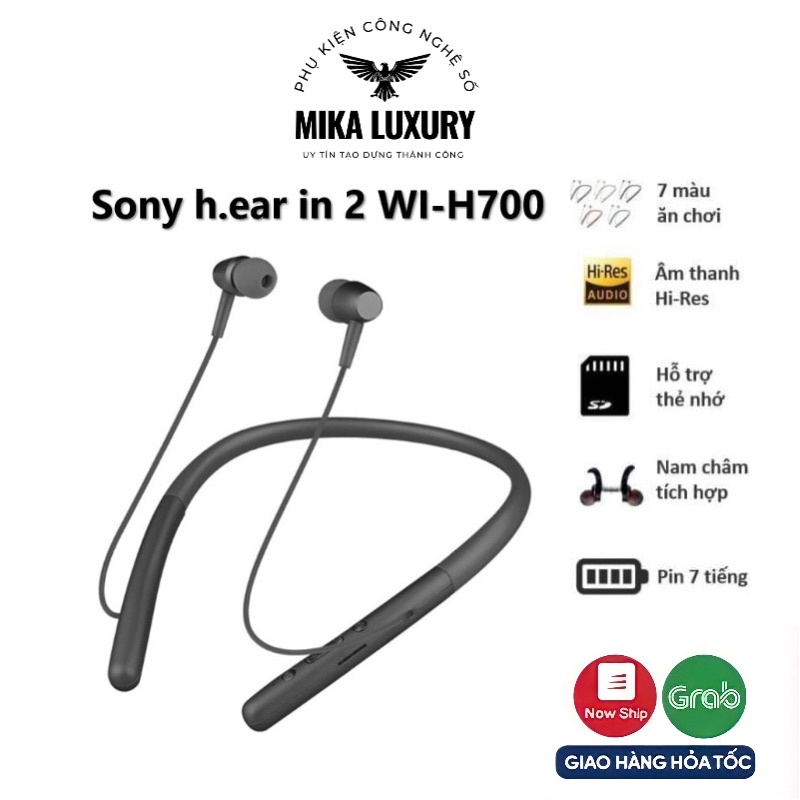 Tai Nghe Bluetooth Sony h.ear in 2 WI-H700 Siêu đẹp Bass cực hay