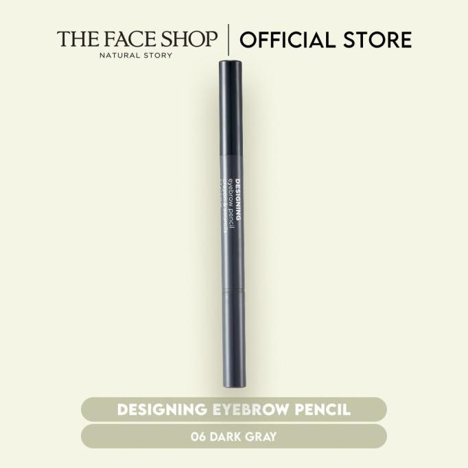 THE FACE SHOP Bút chì kẻ lông mày 06 màu xám đậm 0.3g | BigBuy360 - bigbuy360.vn