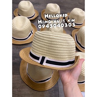 mũ cói phối màu