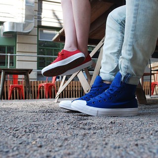 Giày All Star Ck II Nam Xanh Nhạt Cổ Cao