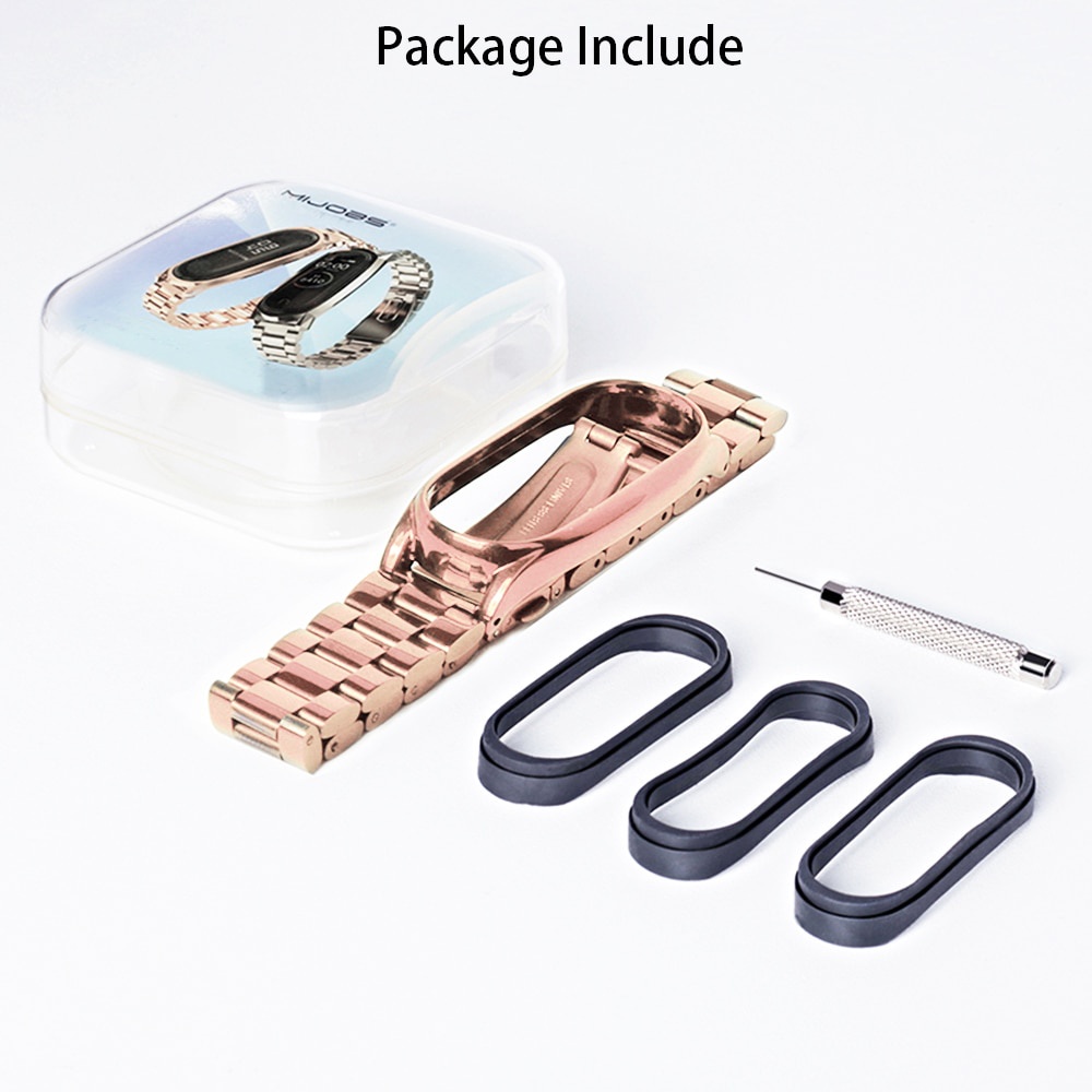 Dây Đeo Thay Thế Chất Liệu Kim Loại Dạng Lưới Cho Xiaomi Mi Band 6 5
