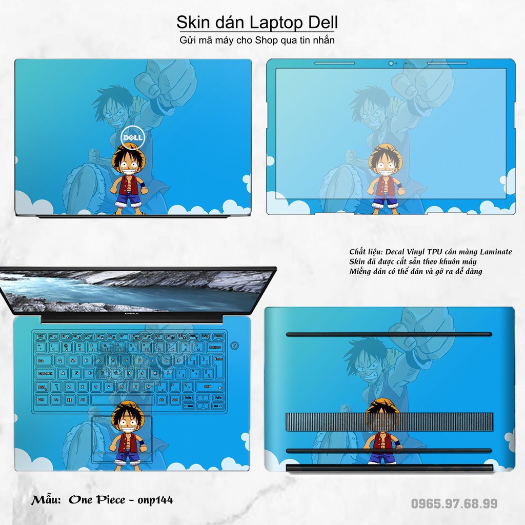 Skin dán Laptop Dell in hình One Piece _nhiều mẫu 17 (inbox mã máy cho Shop)