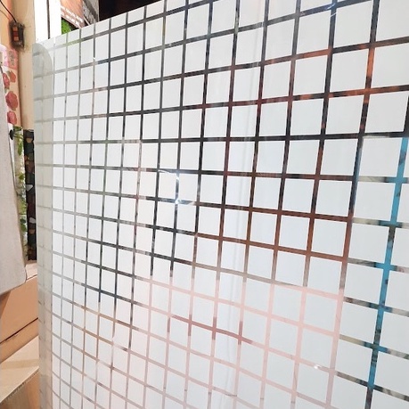 Giấy Dán Kính Kẻ Ô Vuông, Decal Dán Kính Kẻ Ô, Giấy Kính Trang Trí
