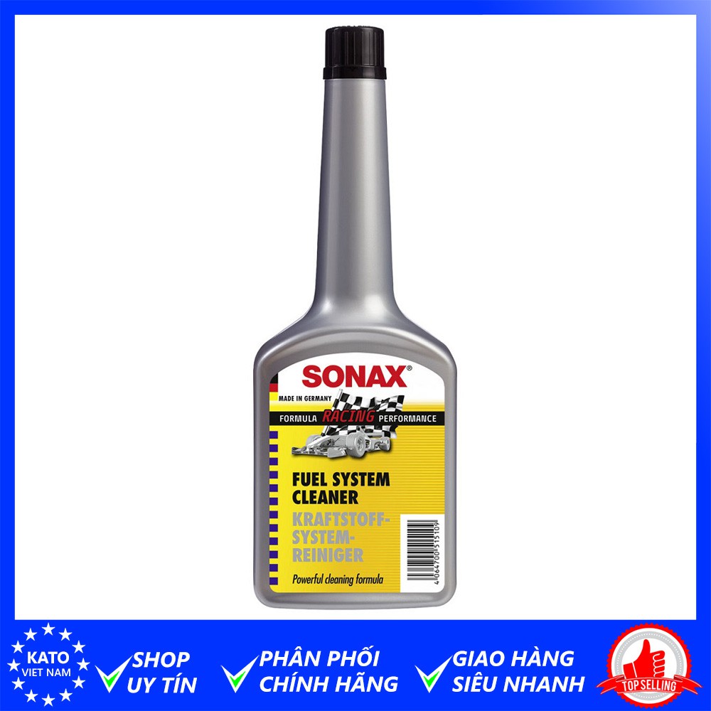 Làm sạch hệ thống xăng Sonax Fuel System Cleaner 250ml
