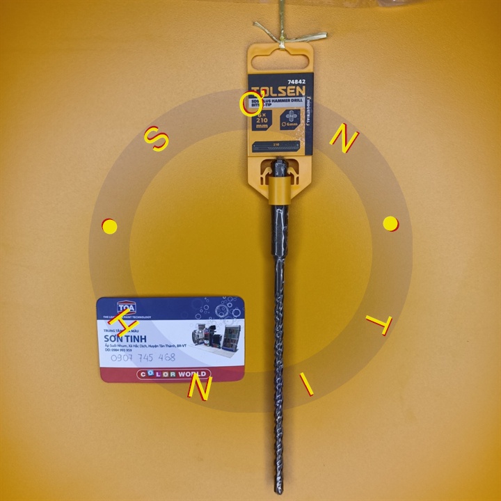 MŨI KHOAN BÊ TÔNG X-tip CÔNG NGHIỆP 6x210mm TOLSEN 74842