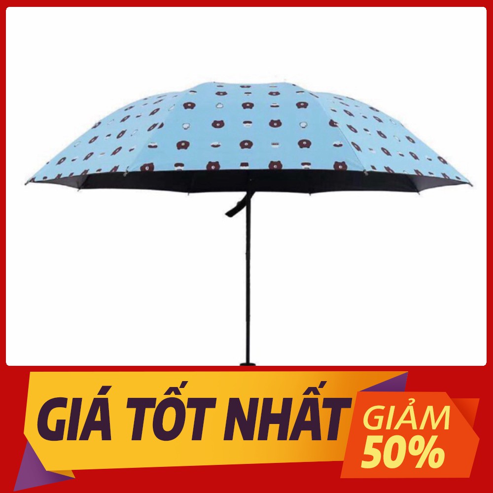 [Sale toàn shop] Ô gấu brown gấp gọn