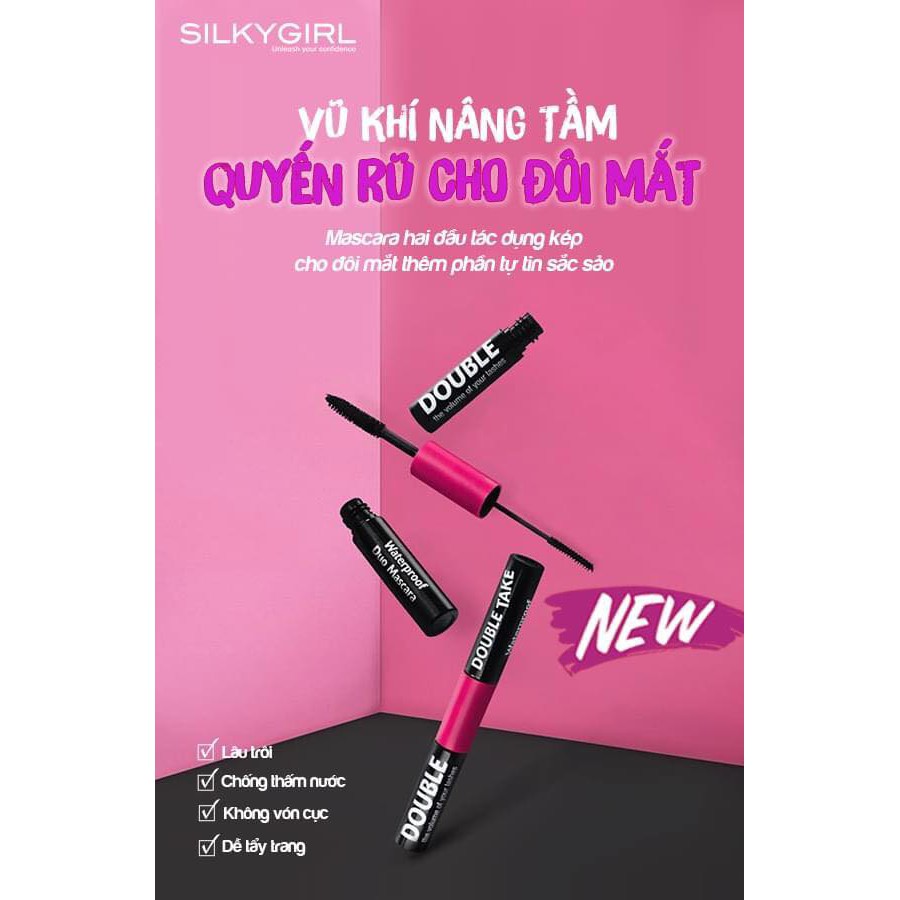 Mascara hai đầu SilkyGirl Double Take Waterproof Duo