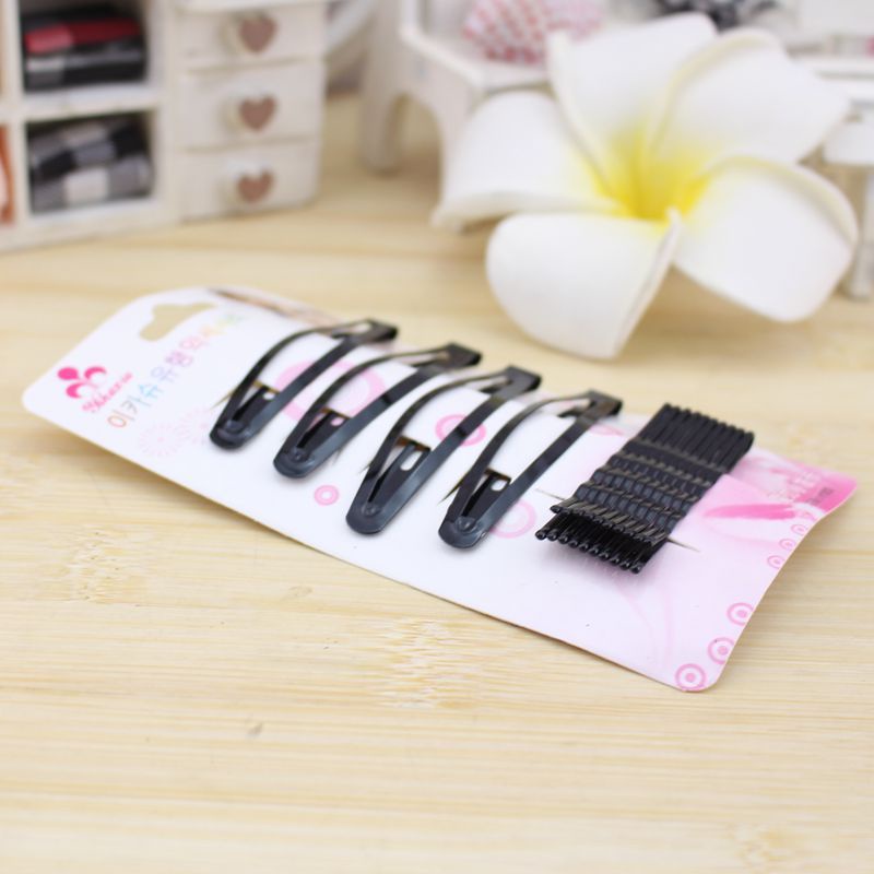 Kẹp Tóc Mái Màu Đen Sắp Xếp Gọn Gàng Cho Nữ