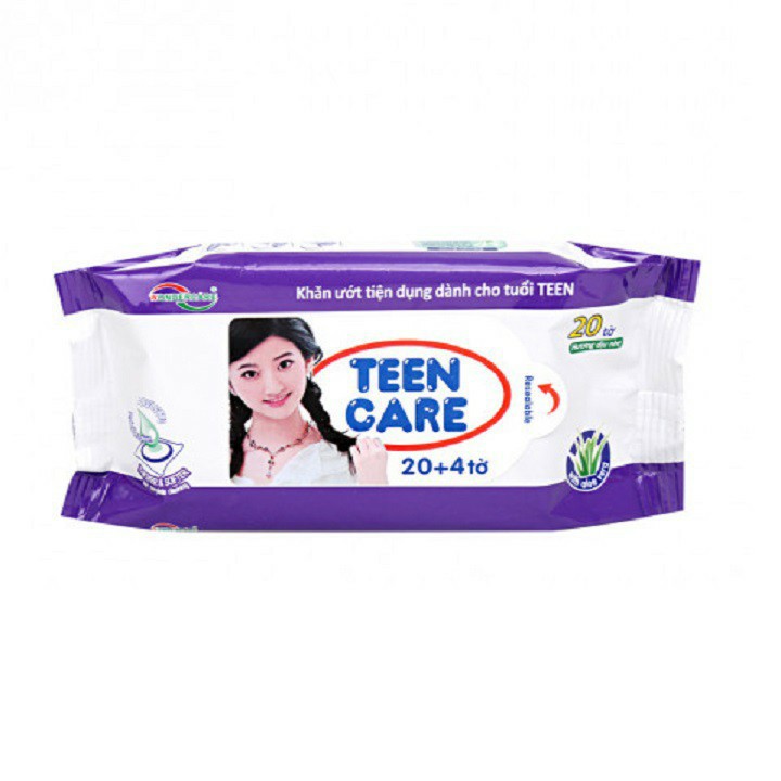 Khăn ướt Teen Care 20 + 4 tờ