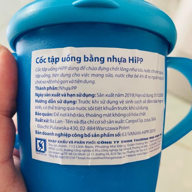 Cốc Hipp Tập Uống Cho Bé