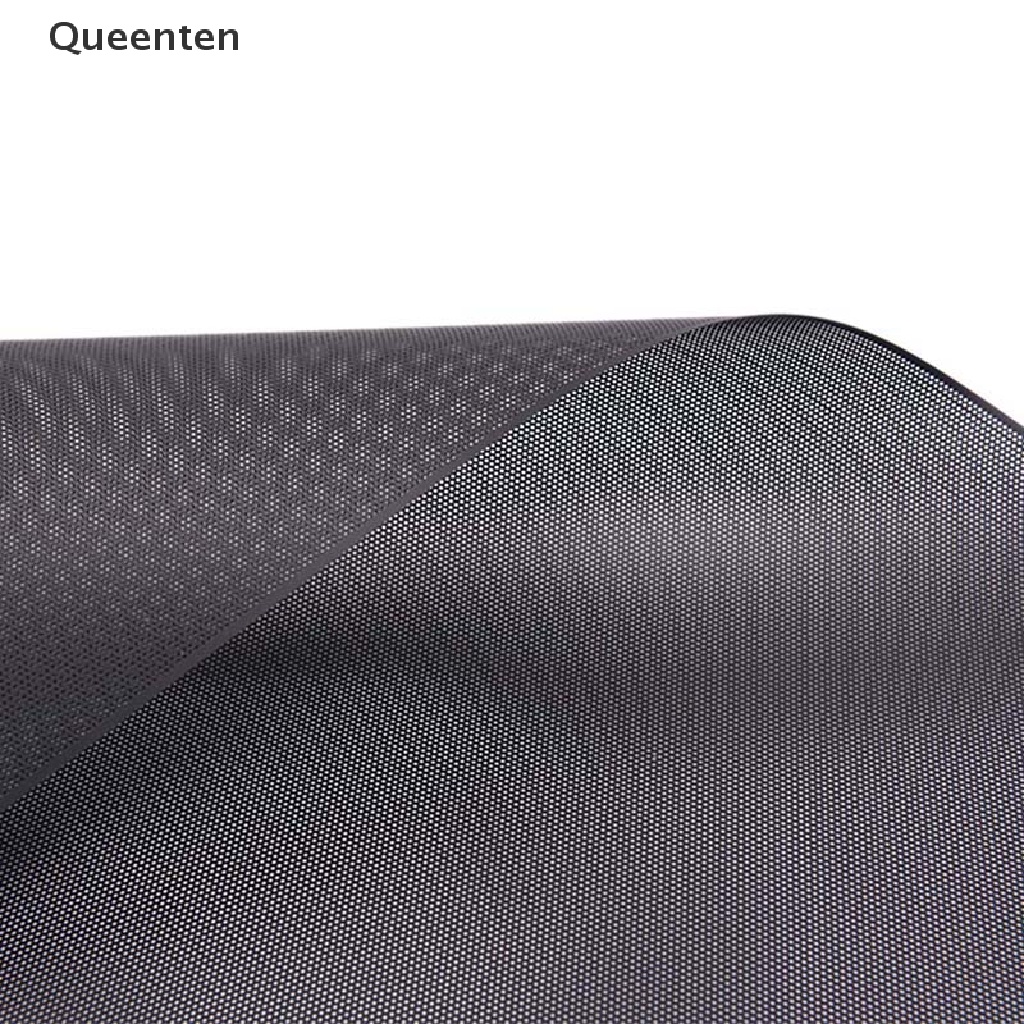Queenten diy 30x100cm lưới máy tính pvc vỏ máy tính quạt làm mát nắp lọc bụi màu đen