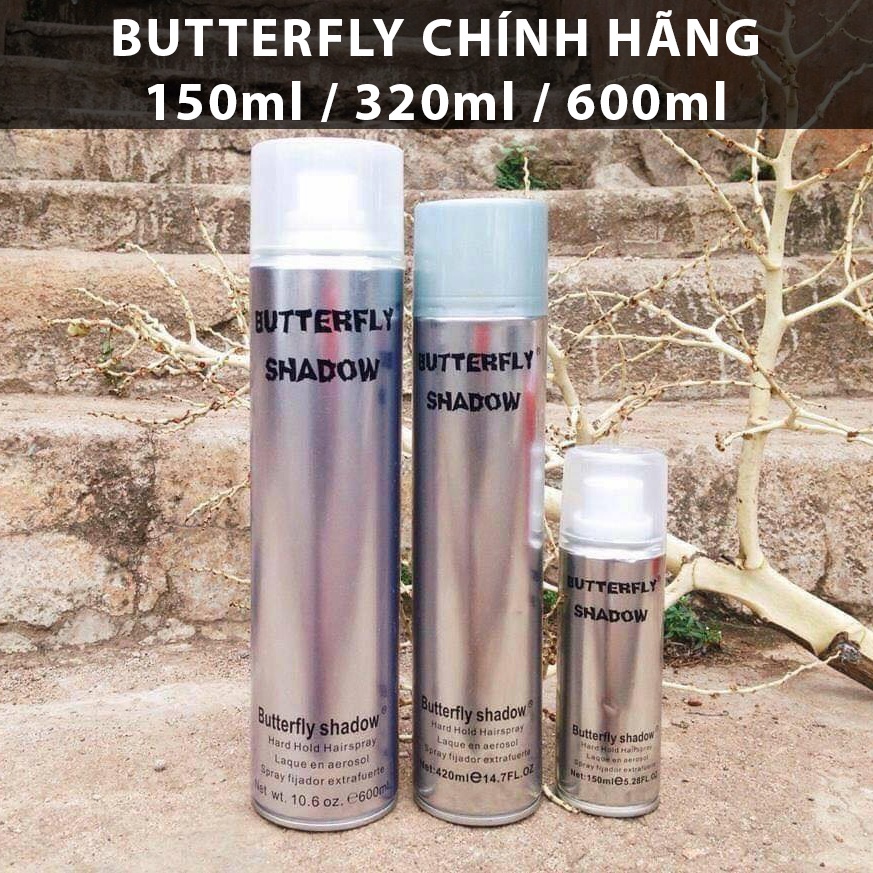 BY VILAIN SHOP TPHCM - [CHÍNH HÃNG BUTTERFLY SHADOW] Gôm xịt tóc Butterfly Shadow 150ml / 320ml / 600ml cao cấp