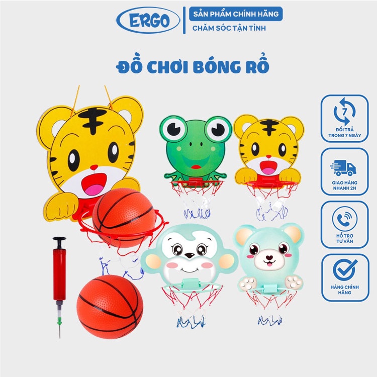 Đồ chơi bóng rổ treo tường, đồ chơi vận động cho bé