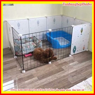 [SALE LỚN] Chuồng chó, chuồng mèo, chuồng quây thú cưng 1m05x70x47cm - Giao màu ngẫu nhiên