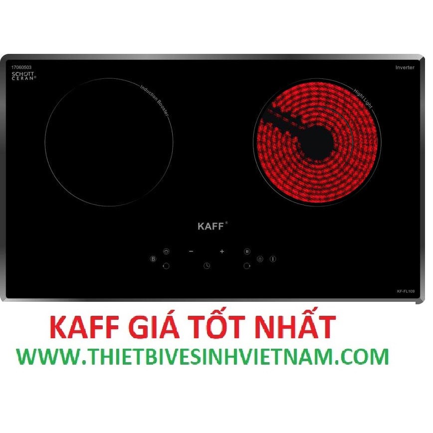 BẾP ĐIỆN TỪ ĐỨC- KAFF KF-FL109, 1 TỪ 1 HỒNG NGOẠI