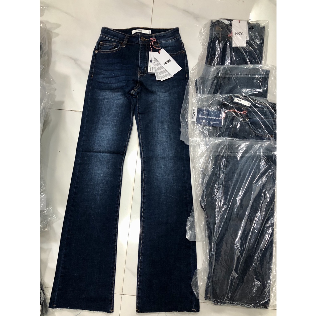 Quần Jeans MKRS Leo Lai Tua Co Dãn - 3443 SÔ ĐO CHƯA TÍNH ĐỘ CO GIẢN (2CM)