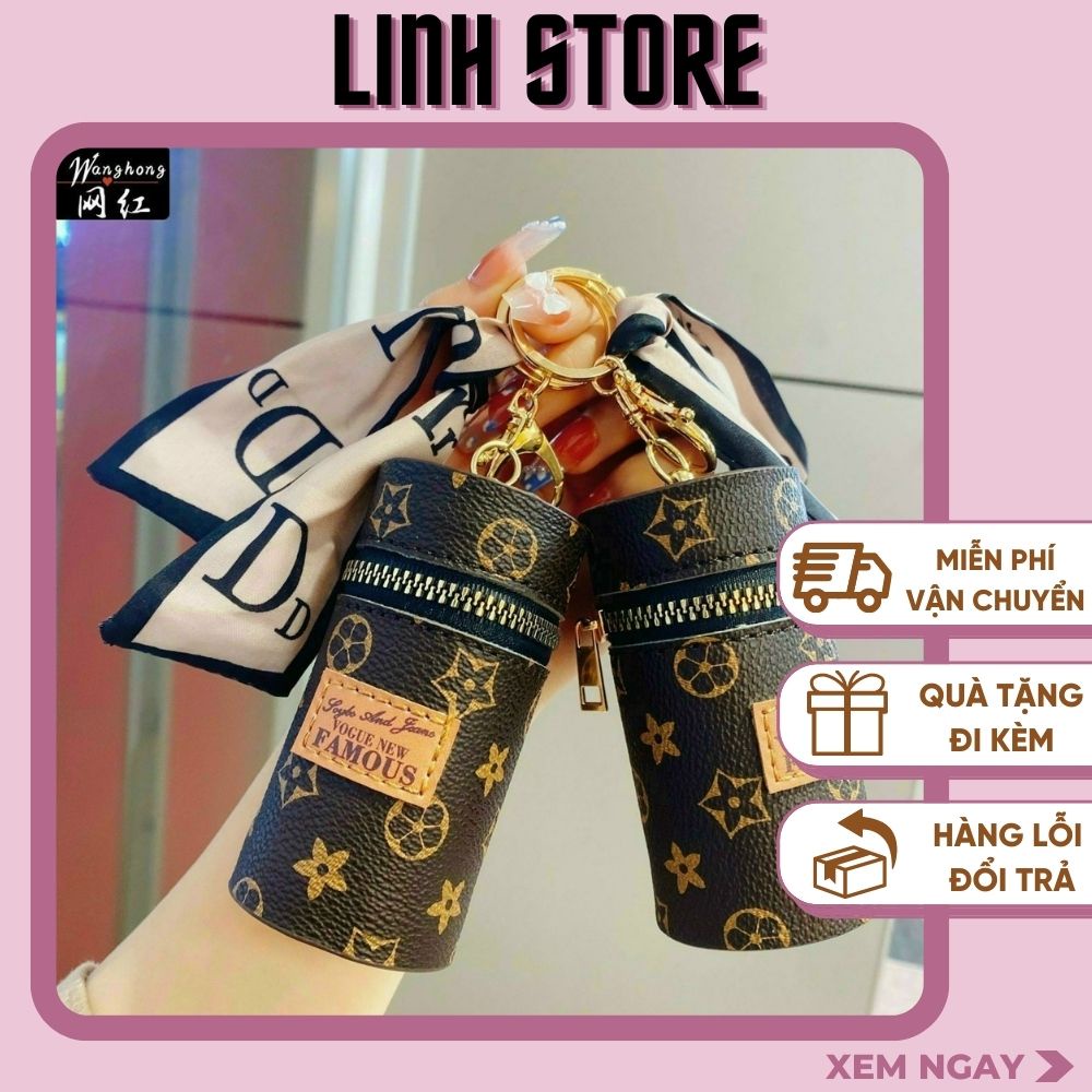 Móc khóa túi Linh Storecao cấp tiện dụng, kiểu dáng thời trang siêu xinh,Túi có thể đựng son