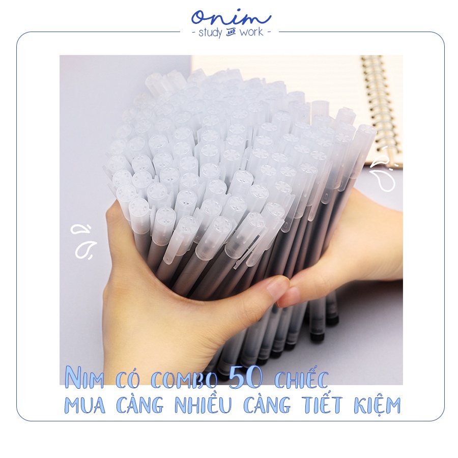 Bút bi nước mực gel ngòi 0.5mm ONIM bản dupe Muji - ngòi thay thế