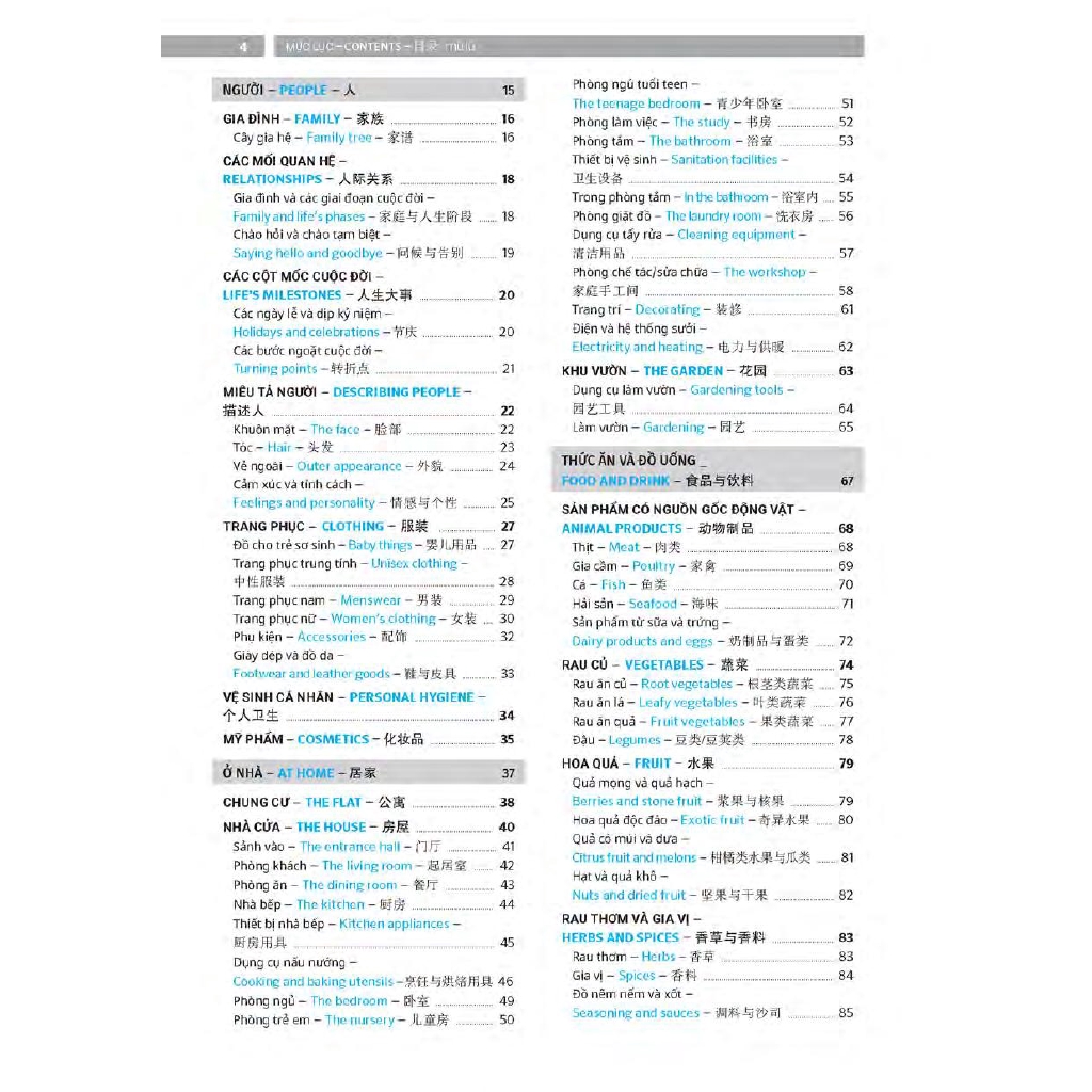 Sách - Pons General Reference - Trilingual Visual Dictionary Vietnamese - English - Chinese