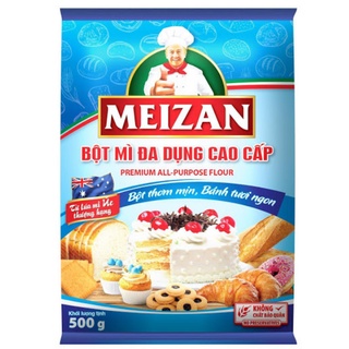 5 gói bột mì đa dụng meizan túi 500g