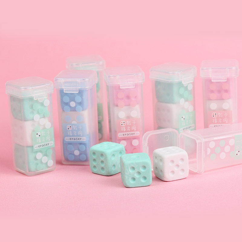 Cục Tẩy Hình Xúc Xắc Dễ Thương Cho Bé