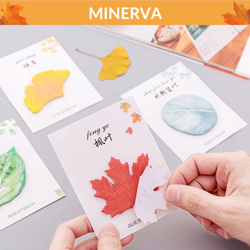 [THỦ CÔNG] Giấy ghi chú hình chiếc lá dễ thương phong cách vintage