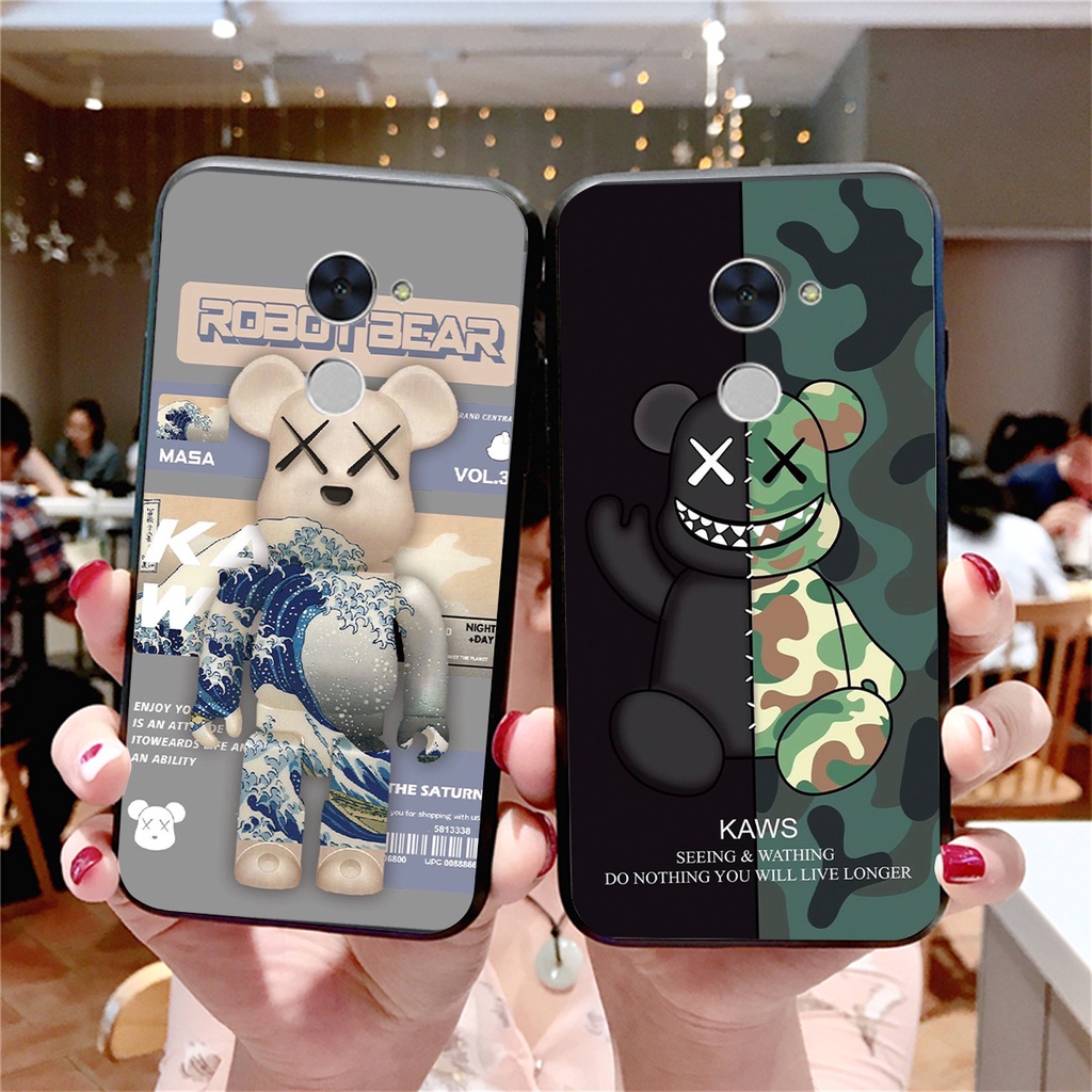 ỐP LƯNG HUAWEI Y7 PRIME - GR5 2016 - GR5 2017 GẤU BEARBRICK CỰC CUTE SIÊU ĐẸP CHẤT LƯỢNG CAO