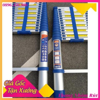 [FreeShip – Clip thật] THANG NHÔM RÚT 5M. MỚI 2019. THANG NHÔM 5M. THANG RÚT 5M