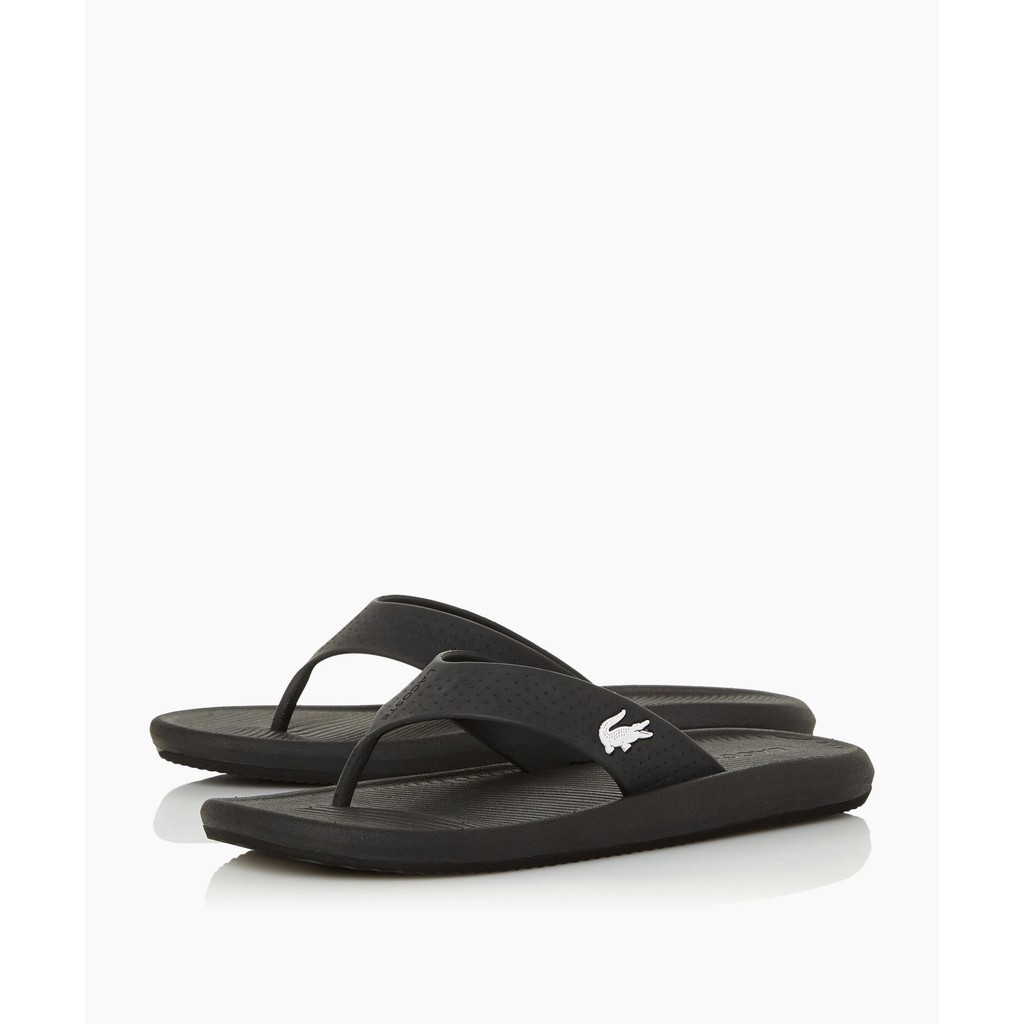 DÉP LACOSTE CROCO SANDAL 219_chính hãng ( ĐEN )