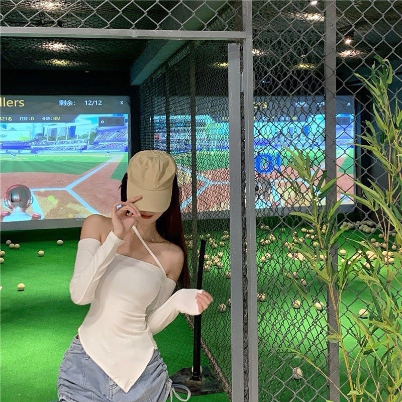 Áo kiểu bẹt vai chéo 1 dây pc01