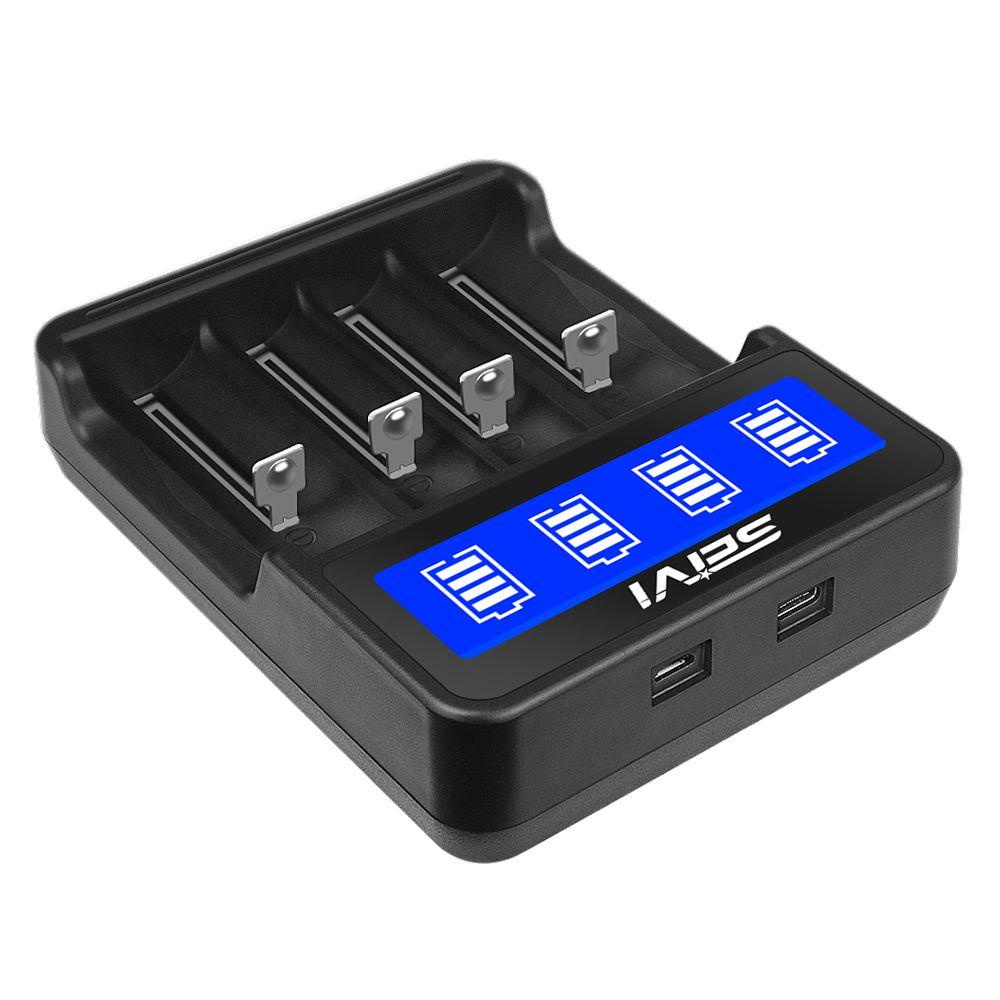 Đế Sạc Pin Nhanh Có Đèn LED Chỉ Báo Cho Pin AA AAA NI-CD NI-MH