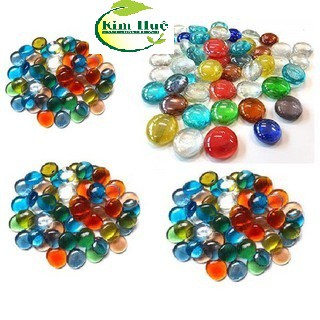 sỏi thủy tinh trang trí bể cá 500g