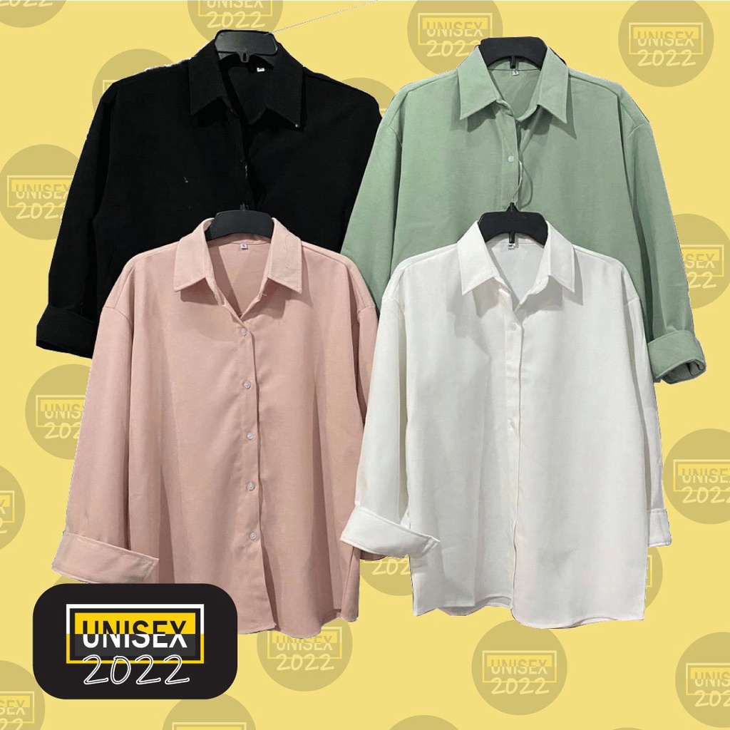 Áo khoác sơ mi nữ nhung gân form rộng tay dài – Unisex 2022