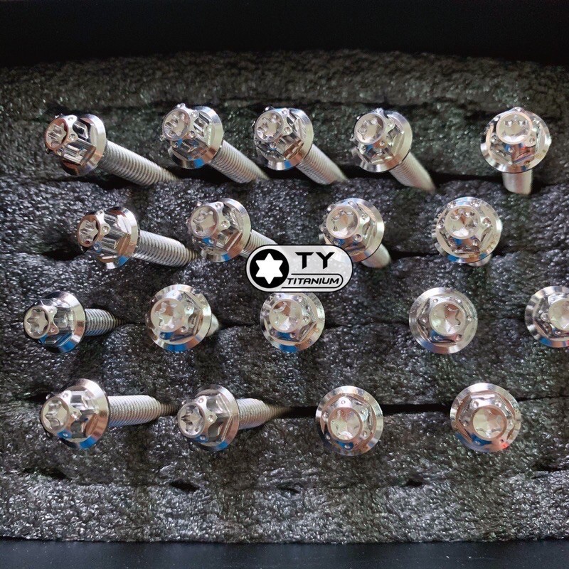 Bộ Ốc Salaya inox 304 Gắn Lốc Máy Wave Dream Ex150 Winner Raider Satria…