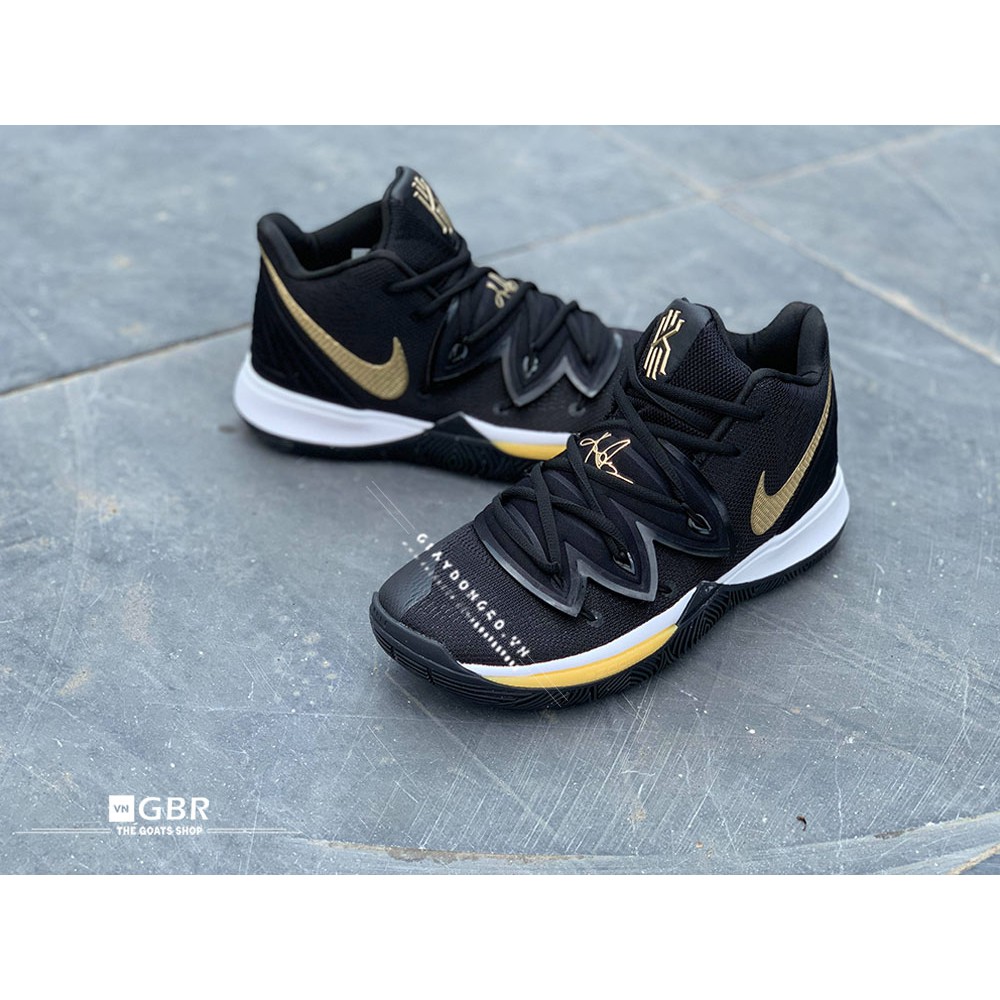 Giày bóng rổ Kyrie 5 Black Metalic Gold