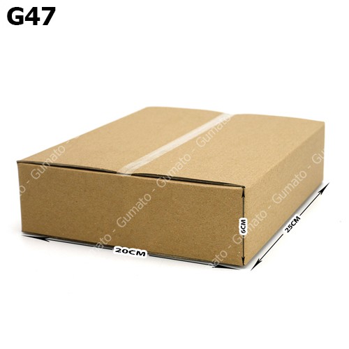 Hộp giấy P63 size 25x20x6 cm, thùng carton gói hàng Everest