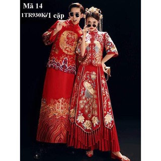 ( RẺ VÔ ĐỊCH)CẶP NAM NỮ HỶ PHỤC TRUNG HOA