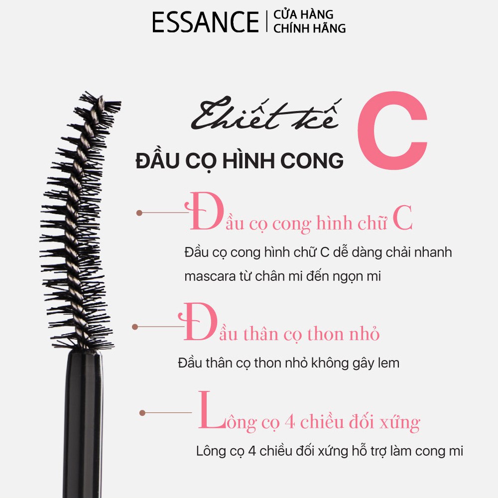 [Mã COSESS4 giảm 8%]Mascara Essance dày và cong mi 10g