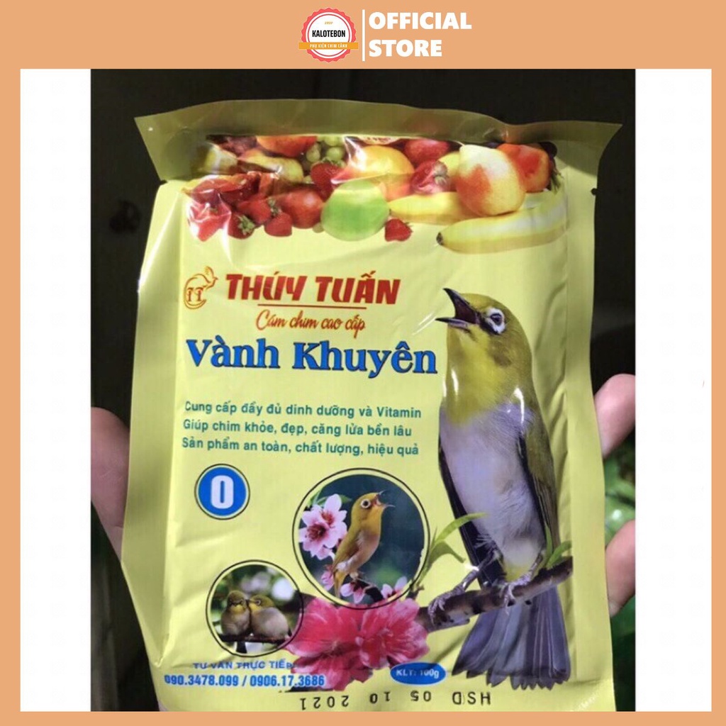 Cám chim vành khuyên Thúy Tuấn số 0 cao cấp chất lượng 100gram giá rẻ Phụ Kiện KaLoTeBon