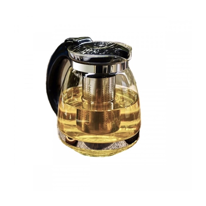 Ấm pha trà và cafe có đầu lọc bằng thủy tinh