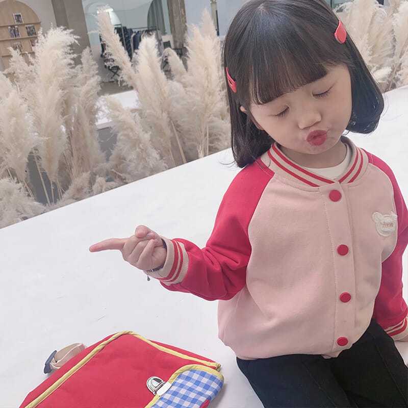 Áo Khoác Bóng Chày Tay Dài Phong Cách Hàn Quốc Nhật Bản Mới 2022 Cho Bé Gái