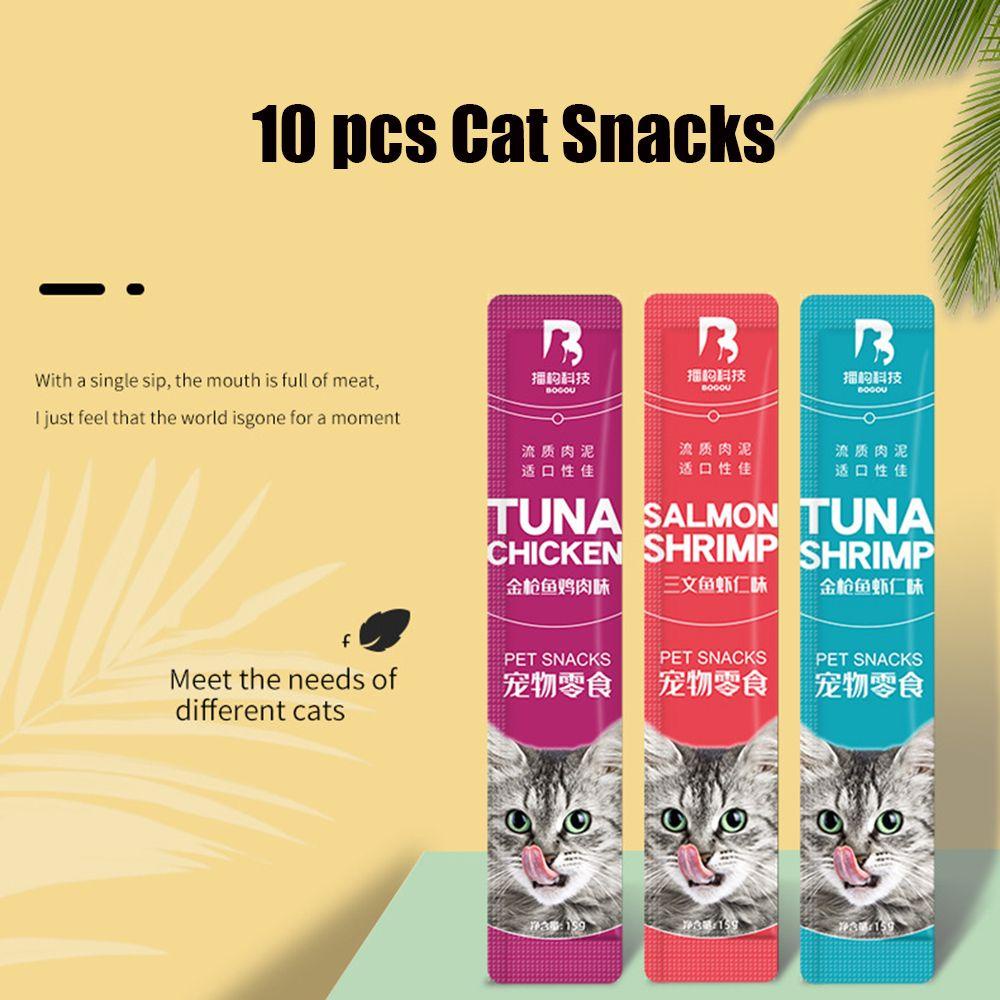 Set 10 Dụng Cụ Đựng Thức Ăn Vặt Cho Mèo Cưng Tiện Dụng